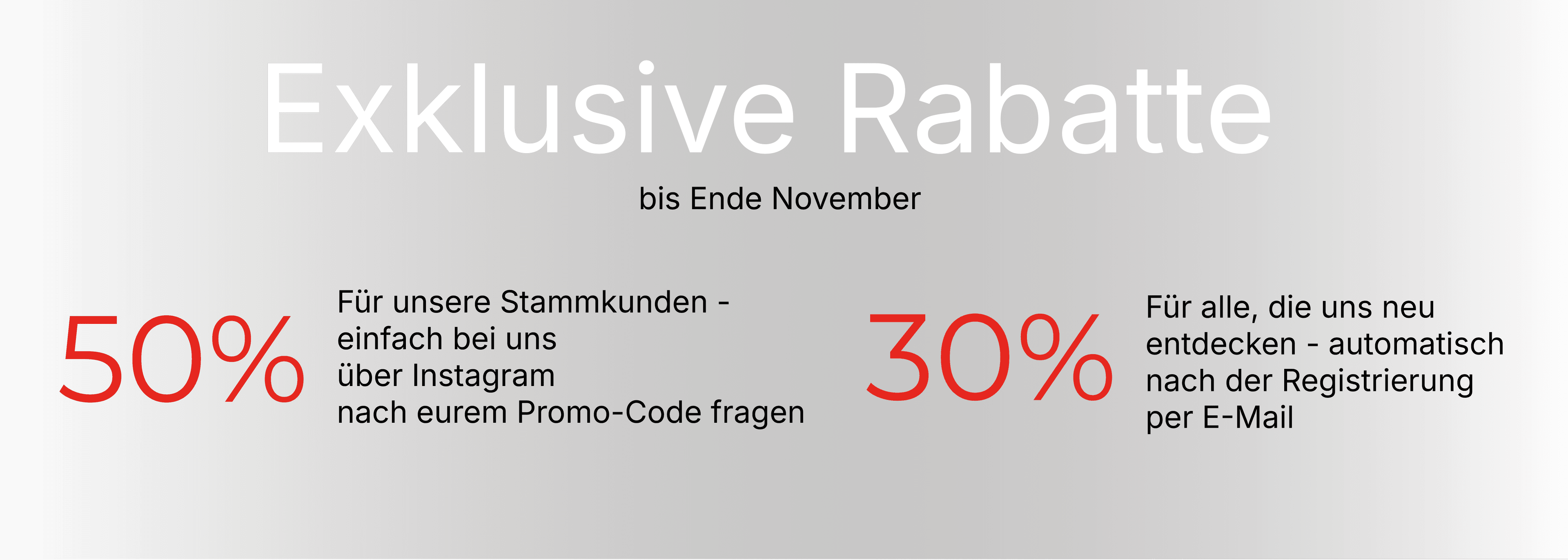 Sale 30% and 50%